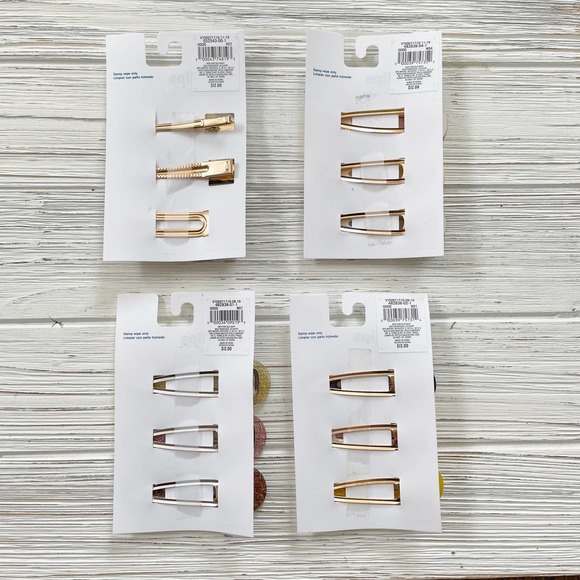 Bundle of 12 NEW Oversized Hair Clips Old Navy - Picture 7 of 7
